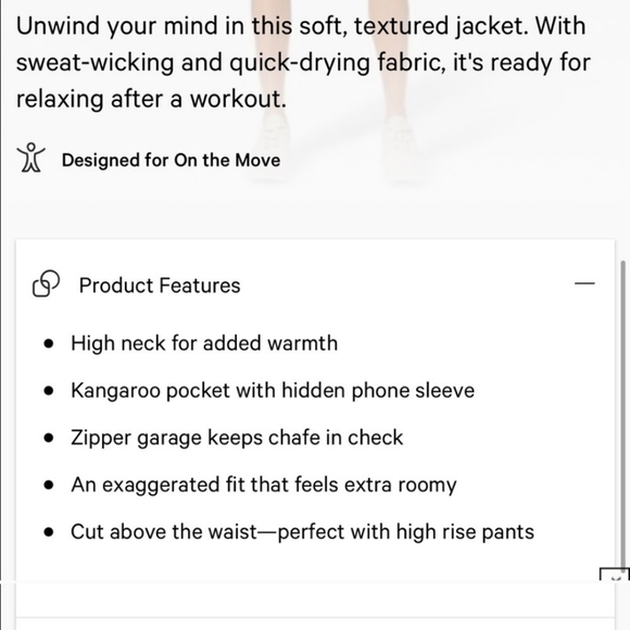 New Lululemon Textured Cropped Jacket Size M/L - Picture 13 of 14